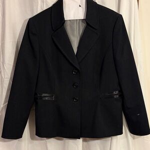 Tahari Black Women's Blazer with Button Detail